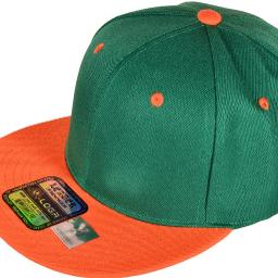 orange green hat