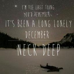 December (Again) - ft. Mark Hoppus - Song Lyrics and Music by Neck Deep ...