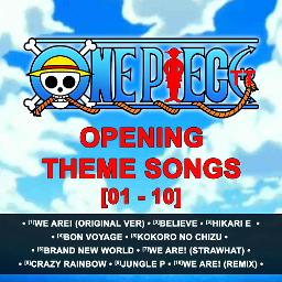 We Are!', 1º tema de abertura de One Piece, no ranking de músicas