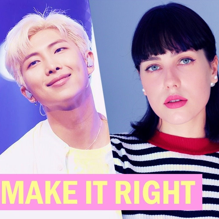 Bts make it right. БТС мейк ИТ Райт. BTS каверы на русском. Make it right BTS обложка. Оксана Флафф каверы на БТС.