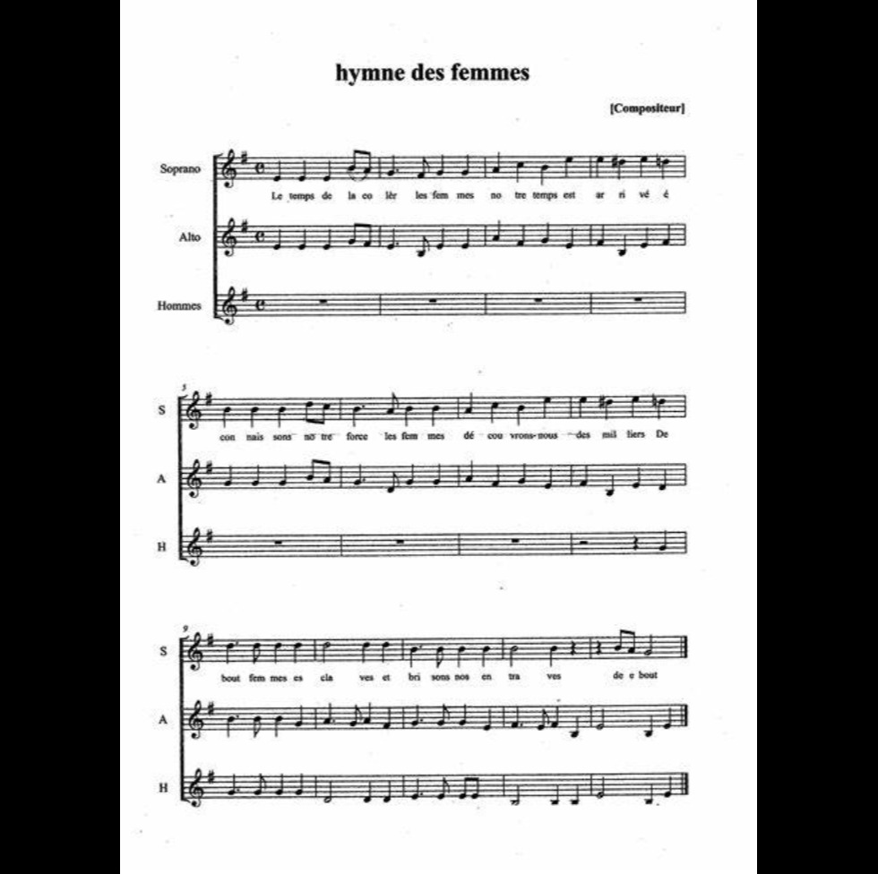 L'hymne Des Femmes - Song Lyrics And Music By Debout Les Femmes ...